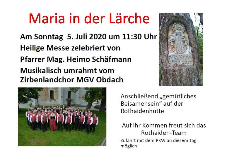 Heilige Messe bei Maria in der Lärche